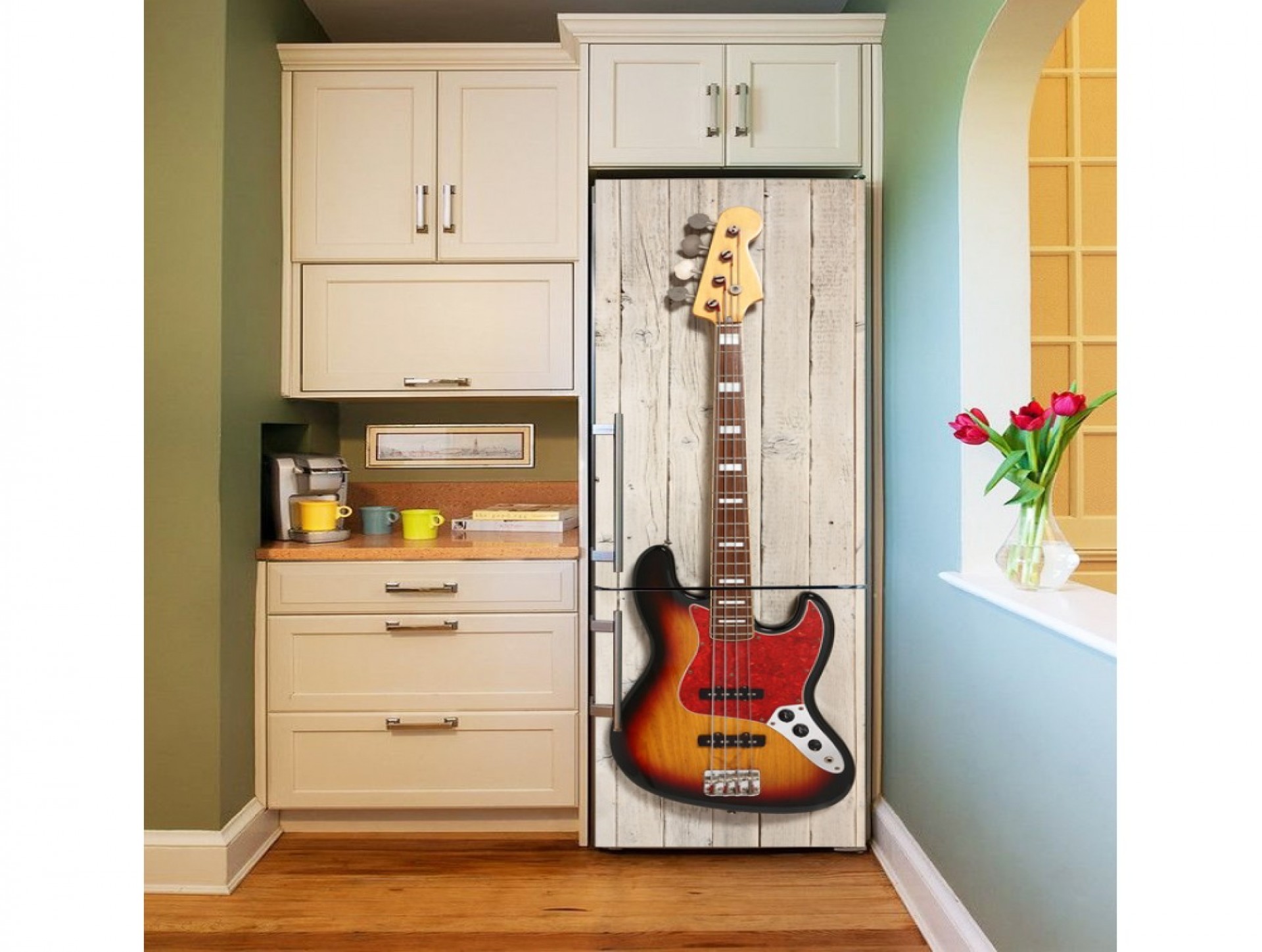 Магнитное полотно на холодильник "Гитара"  МП459 приобрести в Томске