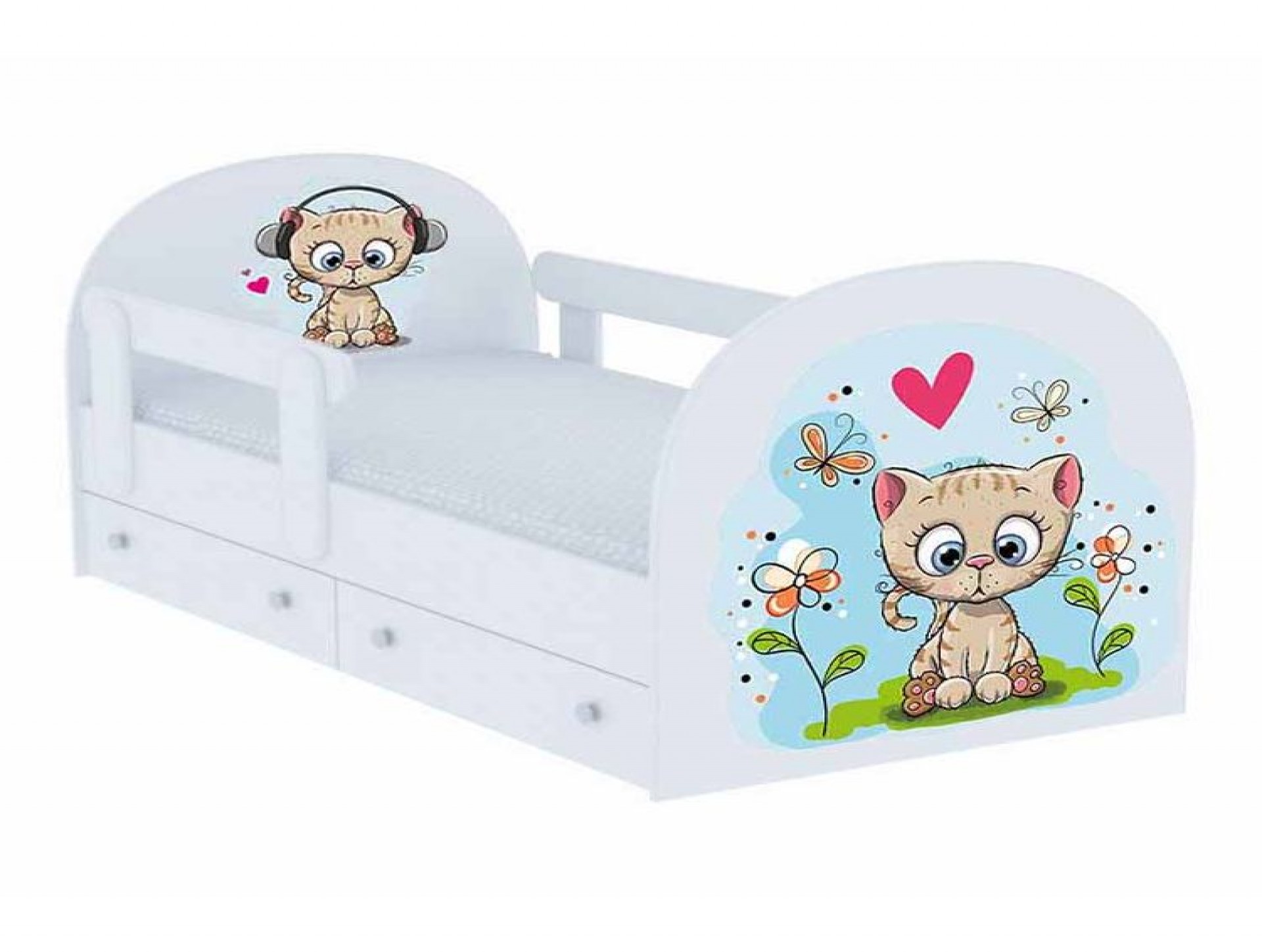 Кровать детская от 3 лет с бортиками