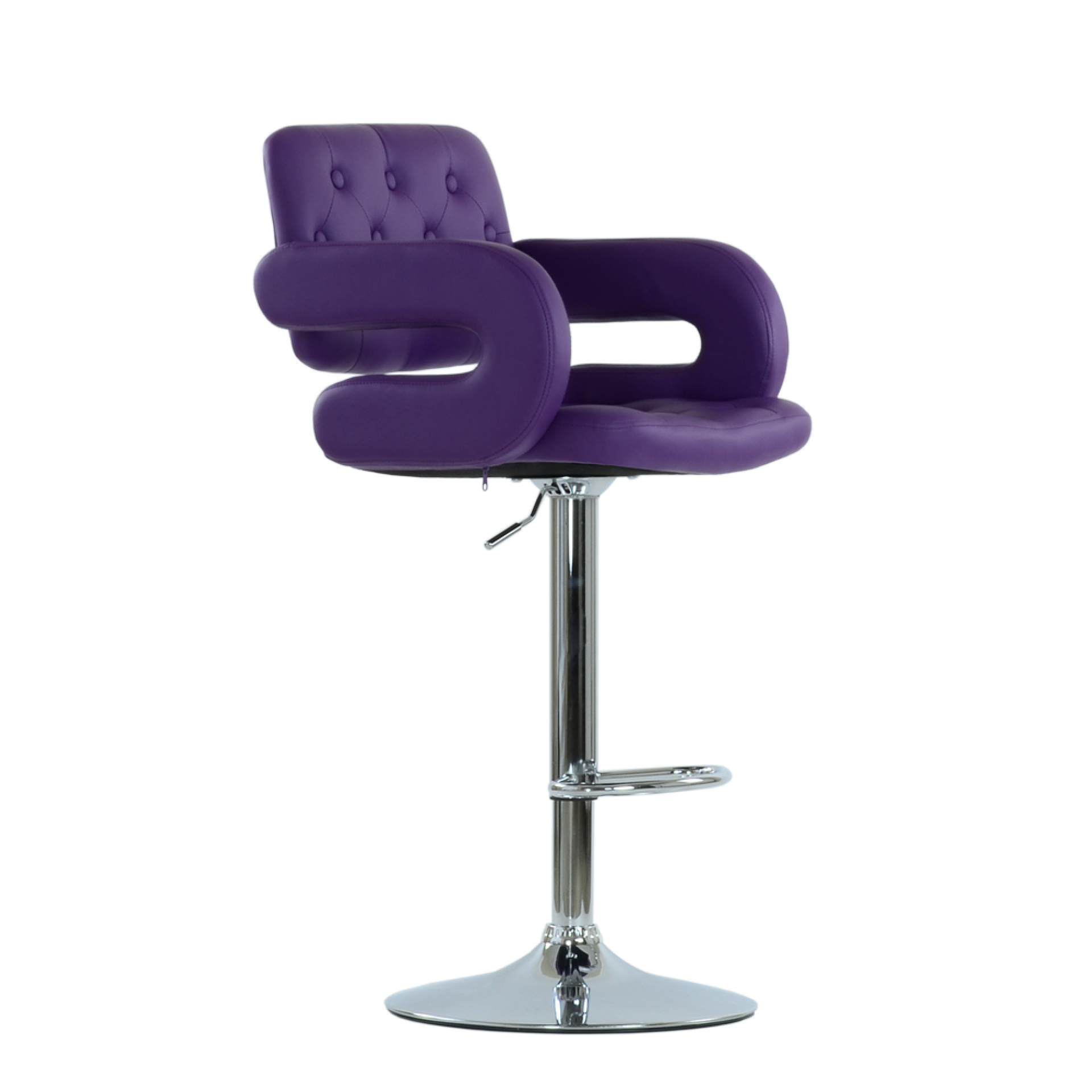 Барный стул &quot;N-135 Gregor&quot; фиолетовая кожа