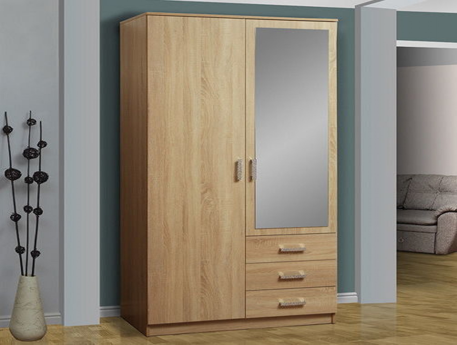 Шкаф комбинированный с зеркалом "Фриз" 06.290 приобрести в Томске