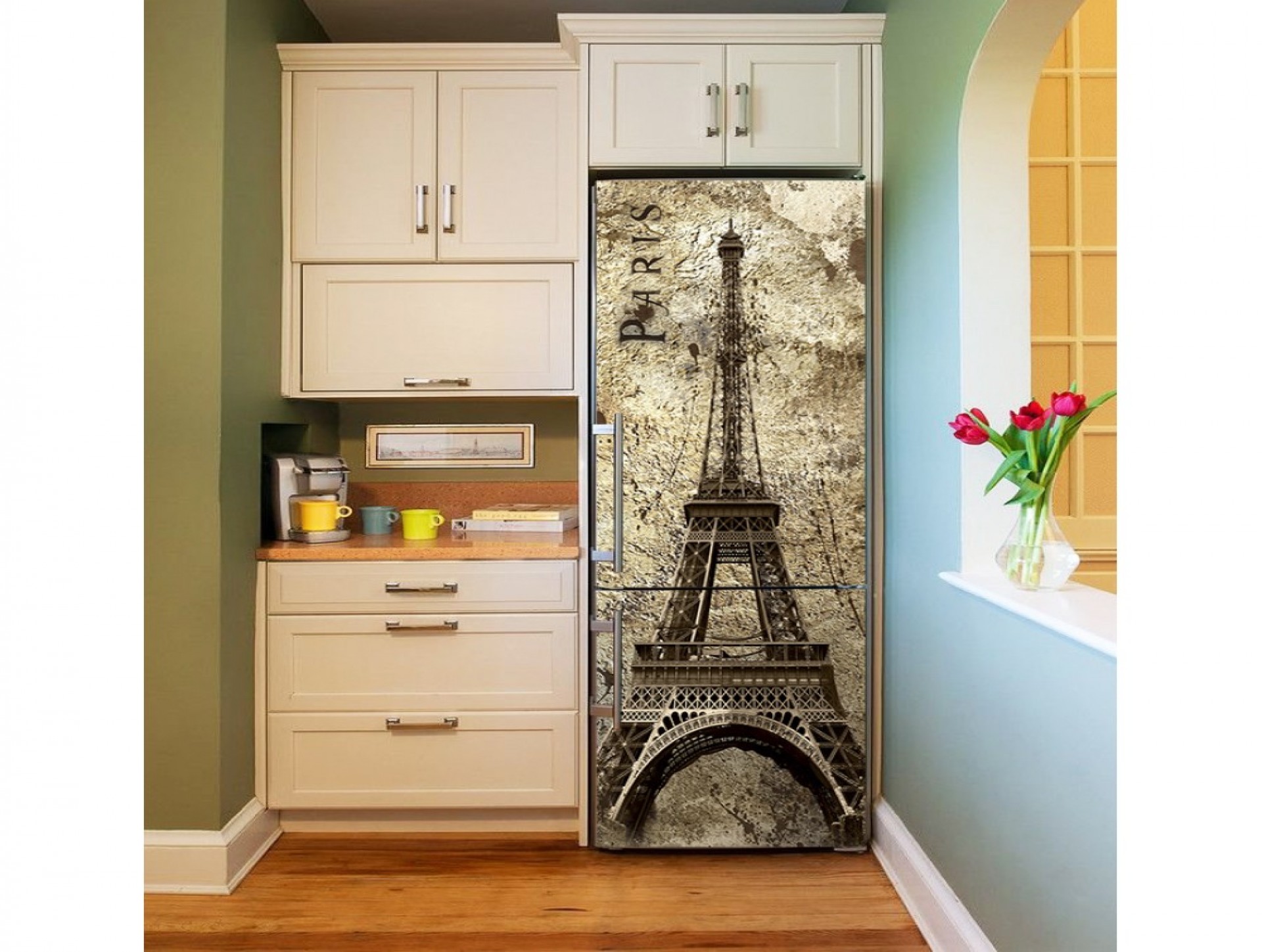 Магнитное полотно на холодильник "Париж"  МП456 приобрести в Томске