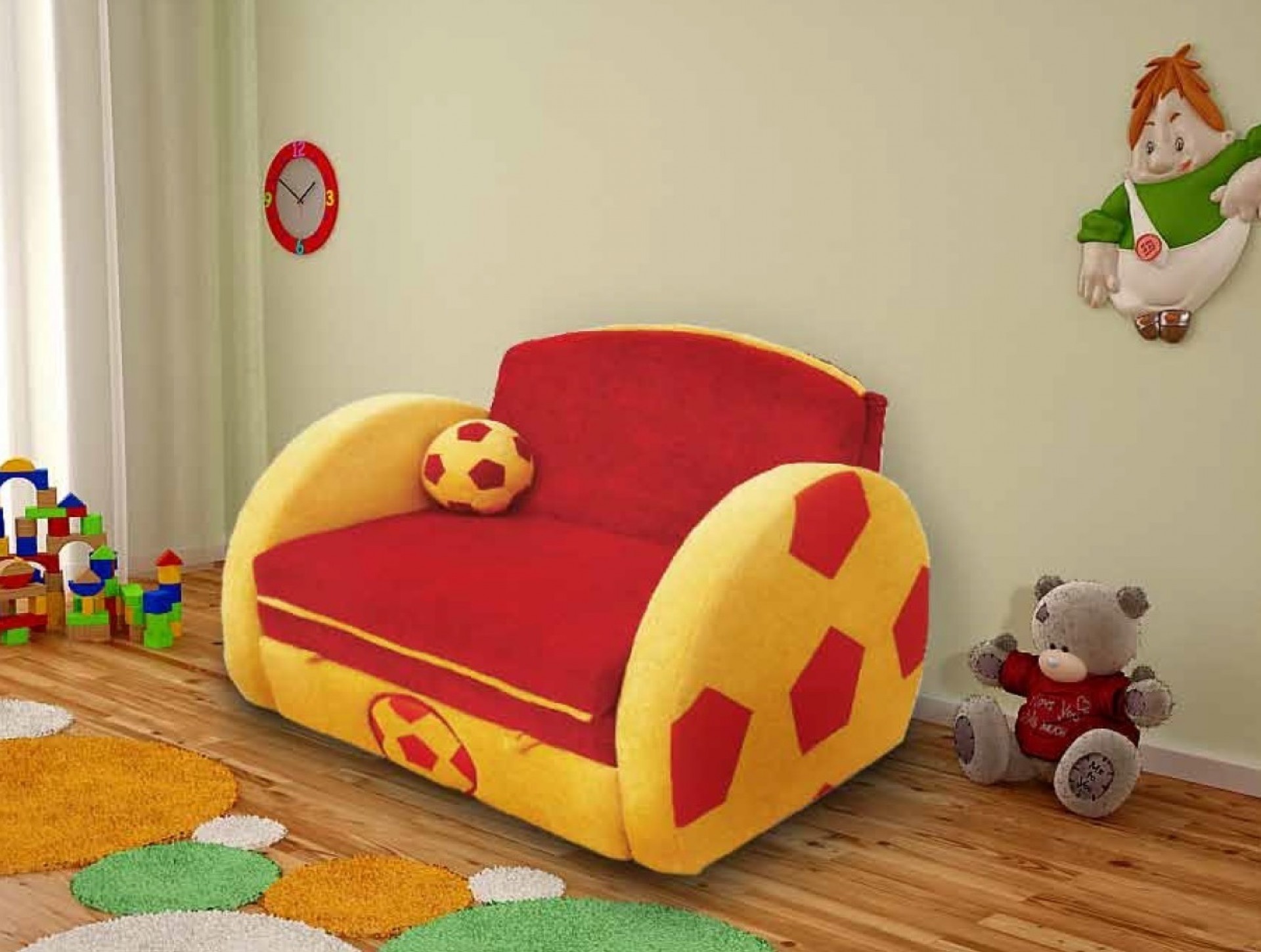 Детский диван "Мяч" приобрести в Томске