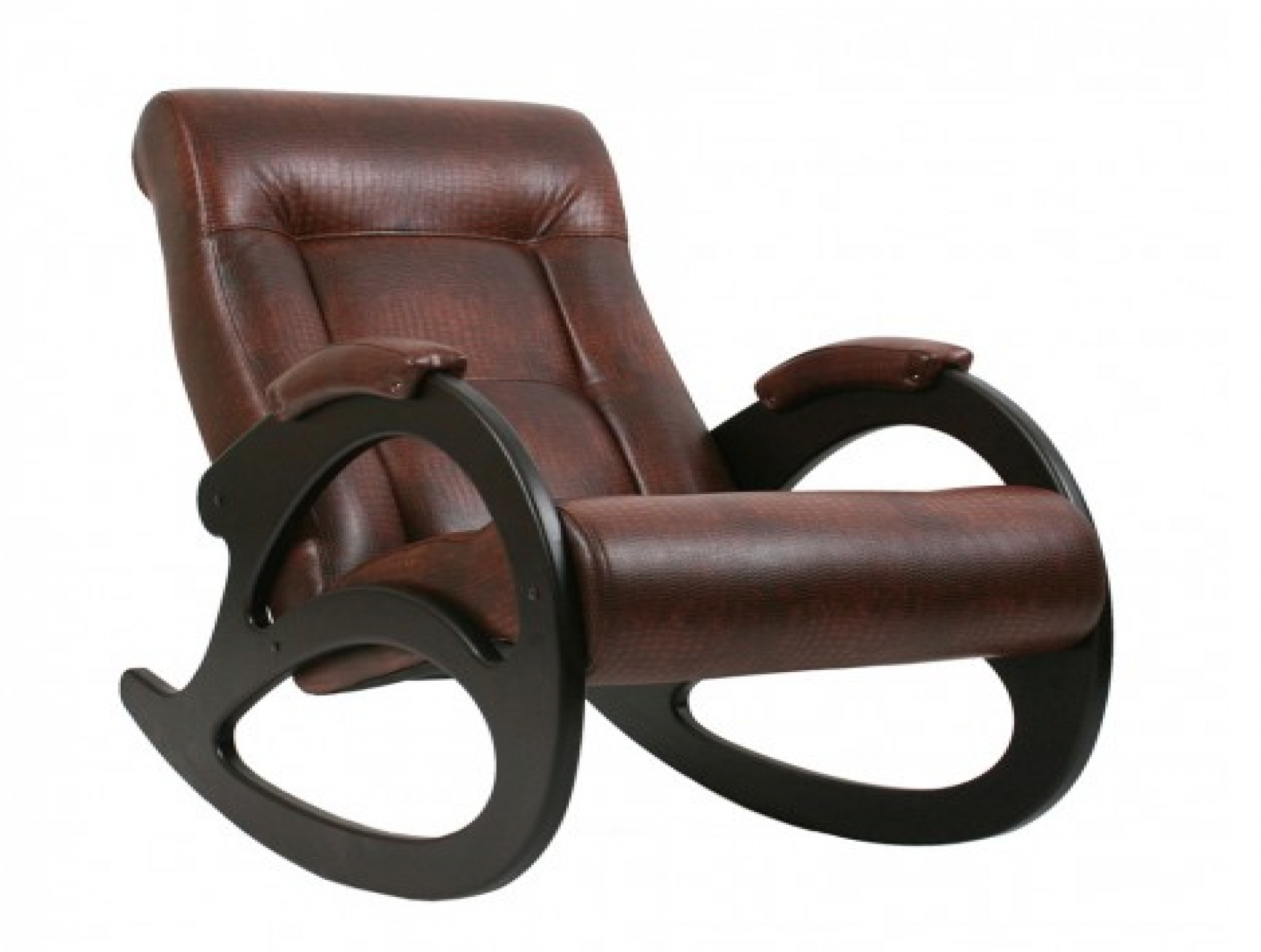 Кресло-качалка "Модель 4 б/л" венге/кофе