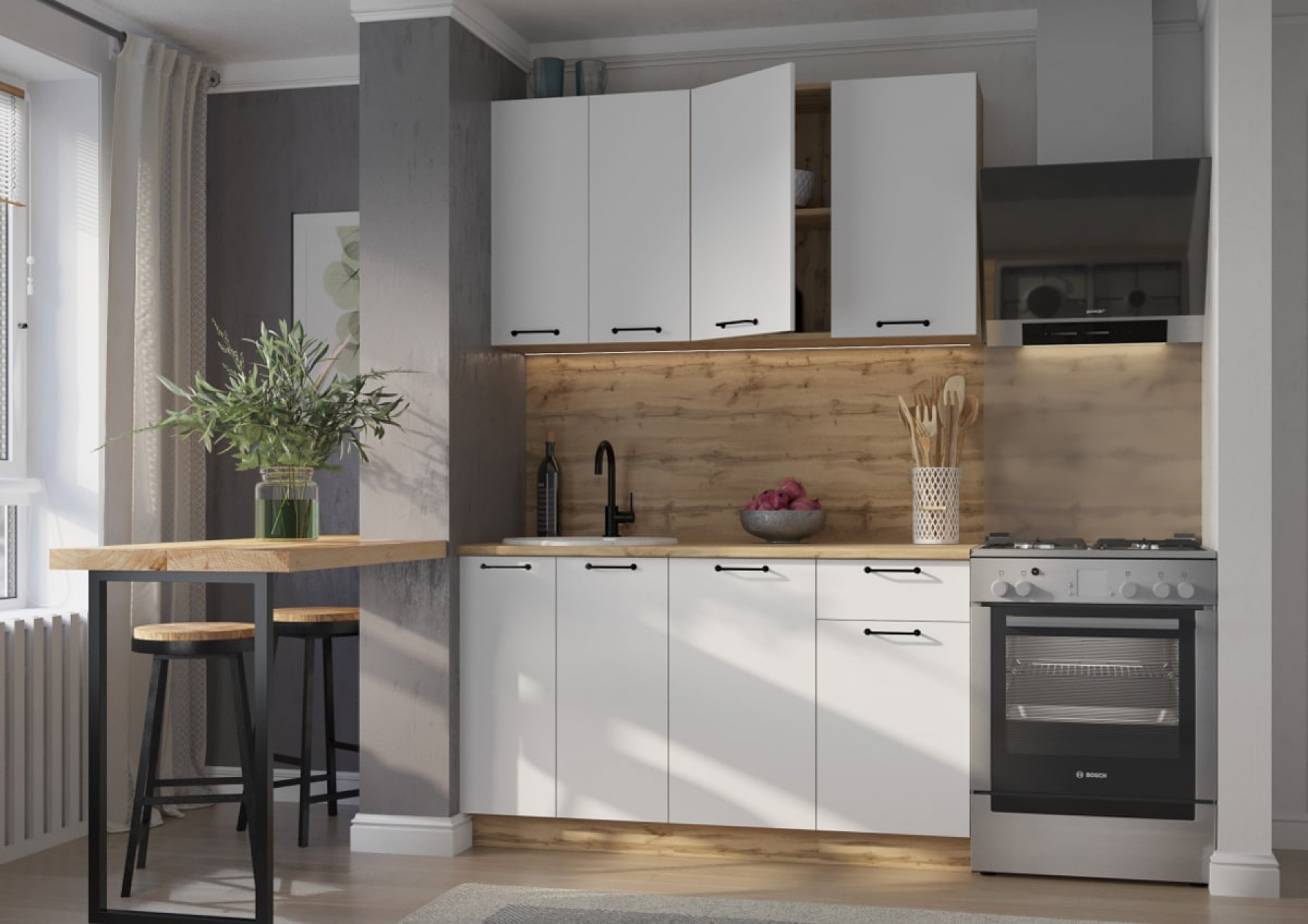 Кухня "Лайн" ЛДСП 1,4 м