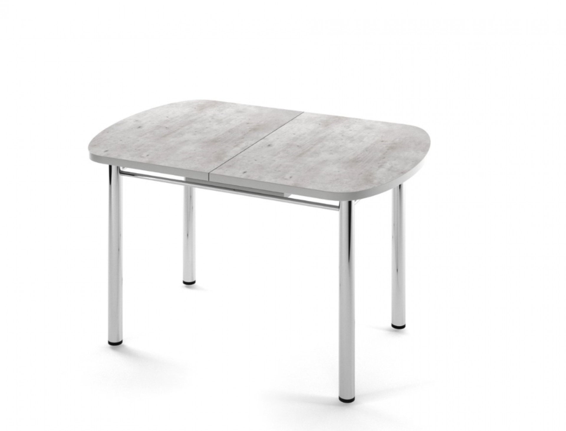 Стол "Трилогия" нераздвижной В1, пластик Метрополитан/Хром