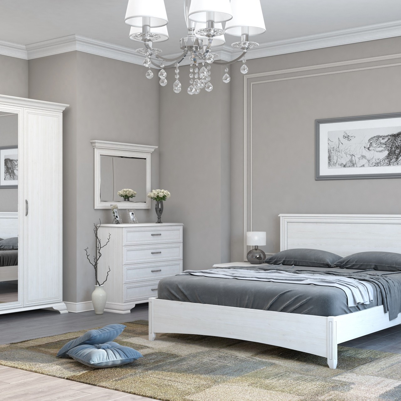мебель современная классика спальня