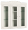 Шкаф-витрина "Ассоль" белое дерево миниатюра