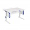 Парта СУТ-25 белый/синий купить в интернет-магазине