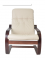 Кресло для отдыха "Сайма" вишня/слоновая кость