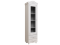 Шкаф-пенал со стеклом "Ассоль" белое дерево миниатюра