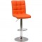 Барный стул Barneo "N-48 Kruger" оранжевая кожа фото
