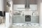 Кухонный гарнитур "Дуся" 2,0 белый глянец/цемент  приобрести в Томске миниатюра