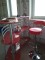 Барный стул Barneo N-91 Orion красная кожа в Томске