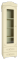 Шкаф-пенал со стеклом "Ассоль" ваниль