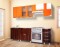Модульная кухня "Мадена" зебрано/оранжевый фото