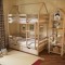 Детская двухъярусная кровать "Домик Эко-12" Лак приобрести в Томске миниатюра