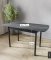 Стол "Альт" 1100х700/300, раздвижной, ЛДСП, В7 Цемент темный / Черный шестая миниатюра