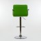 Барный стул "N-69 Kruger Arm" зеленая кожа вид сзади