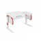 Парта СУТ-25 белый/красный
